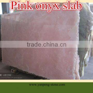 Pink onyx slab