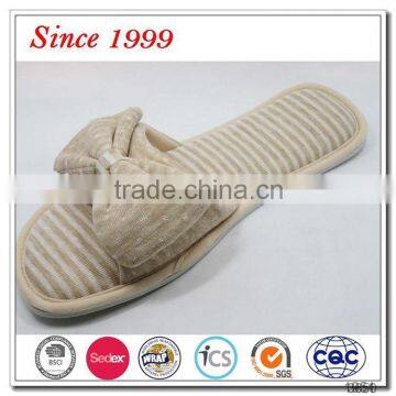 Promotional Ladies Open Toe Terry Slippers for Hotel