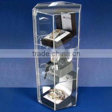 Large Revolving Showcase Display Locking Acrylic Case(LR-B-153)