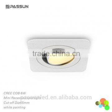 modern square led deep recessed spotlight for residential