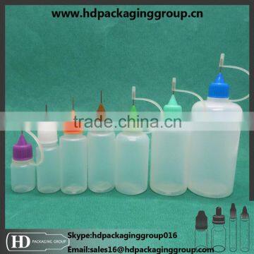 10ml needle tip cap e liquid bottles half transparent LDPE no leakage bottle manufactory