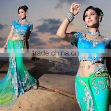 TURQUOISE GEORGETTE SAREE