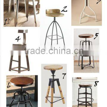 Industrial Vintage Cheap Metal Bar stool, Industrial Vintage Bar stool,Galvanized bar stool,