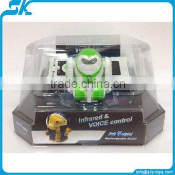 Hottest robot toys 6cm voice control infrared remote IR mini rc robot,radio control mini robots rc robot