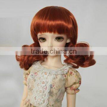 new arrival dark brwon bjd/blythe doll wig with wavy end