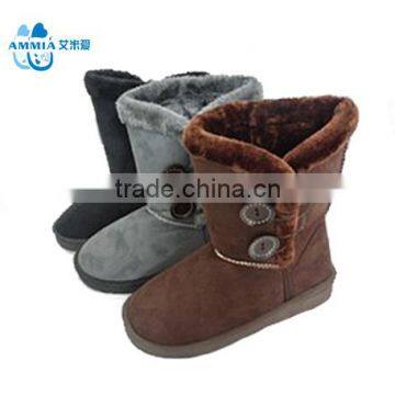 OEM women home indoor animal soft warm Customized terry home winter boots winter high quality warm outdoor TPR boots