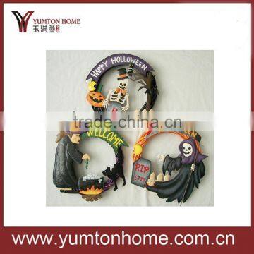 Halloween decorative metal mask/circle with competitive price