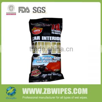 Strong Pre-moisted Car Interior Cleaning Wipes