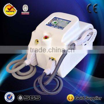 Factory price and newest e-light ipl rf nd yag laser multifunction machine