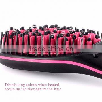 Hot Sell Led Display Black Big Button Hair Brush Straightener photo-4