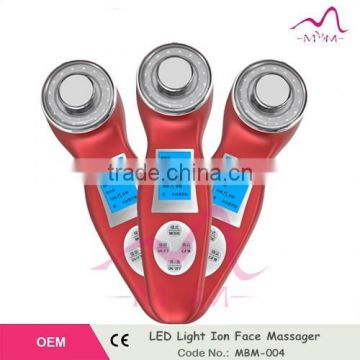 3 led light functions Ion Facial Massager beauty device