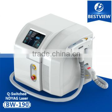 Mongolian Spots Removal BESTVIEW Q Switched Nd Yag Laser 800mj Machine For All Kinds Of Tattoo Removal CE Approved