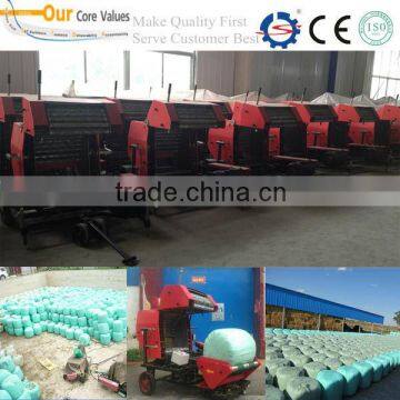 High efficiency hay bundling machine with wrapping function