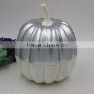 Artificial Silvery Pumpkin Fake Pumpkins for Halloween Carve and Decorate photo-2