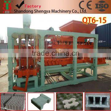 concrete block making machine QT6-15 for building material