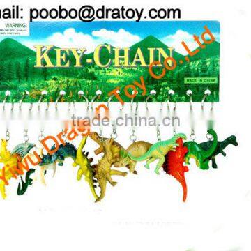 Custom high quality plastic animal keychain figurine