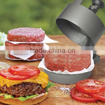 Single aluminum hamburger patty maker