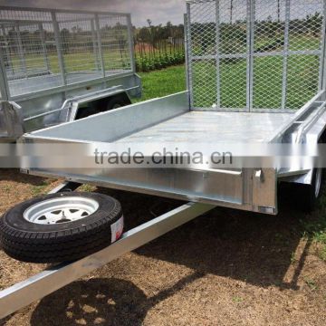 Hot Dip Galvanized Tandem Box Trailer Optional Ramps