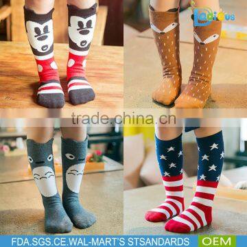 China Sock Manufacturer Bulk Cheap Wholesale 100% pure cotton knee high socks