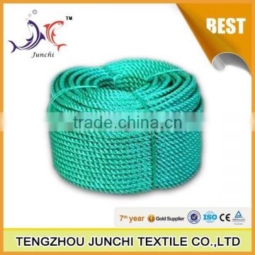 Junchi 8 mm 100% virgin polypropylene 3 strand rope