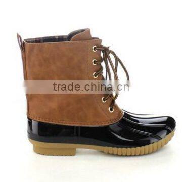 Women's Lace Up Winter Bean Boots photo-3