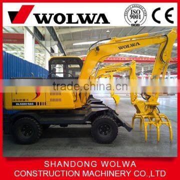 rotation grapple cane loader with excavator function