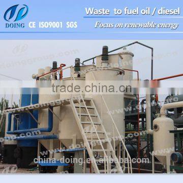 100% carbon removal high precision automatic waste oil to base oil distillation equipment