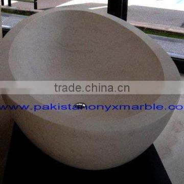 BOTTICINA CREAM MARBLE BATHTUB, BOTTICINA BATHTUB