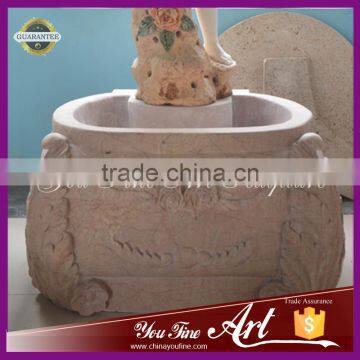 Hand Carved Nature Stone Fountain With Little Boy photo-3