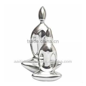 Home decoration praying Buddha Indian hanidcraft gift item ecycled aluminium budha figurine