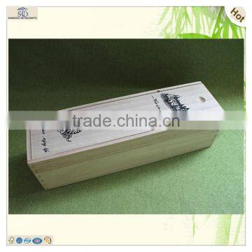 Handle Paulownia Raw Material Light Wine Slide Box photo-2