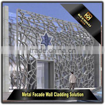 Decorative Aluminum Laser Cut Outdoor Metal Screen for Wall Cladding
