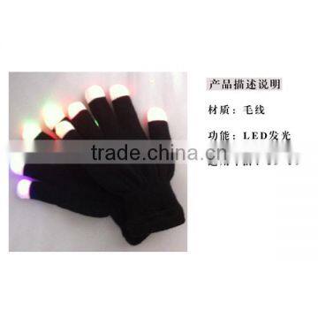 Wholesale LED Light Gloves, Black Acrylic Touch Screen Gloves, Custom Fashion Black Gloves photo-6