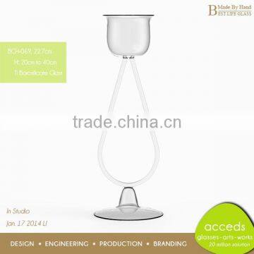 Fashional Designed Bulk Glass Candlestick Holders photo-6