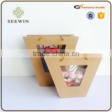2017 cheap whloe sale Craft paper flower bag/ craft bag for flower