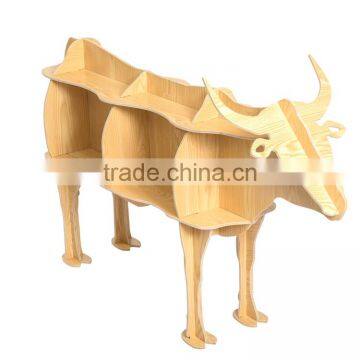 Cattle Puzzle Table,Creative Animal Furniture,MDF DIY Assembled CattleTable For Fashion Living Room,Wooden Animal Furniture photo-3