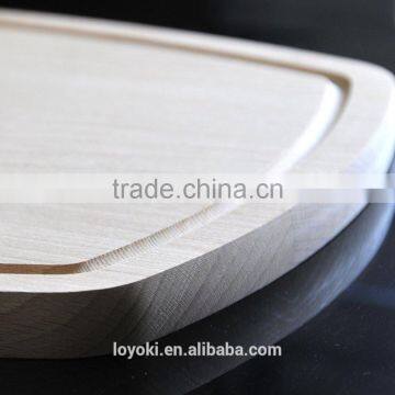 Natural Wood Cutting and Chopping Board Large With Groove 15 x 11 Inches,3/4 Inch Thick, Carving Board Topside Has Drip Groove photo-4