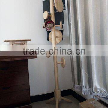 Wooden Clothes Drying Rack Stand Coat Rack Bag Rack Modern Design photo-3