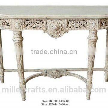 Antique Gold Living Room Console Table Rococo Furniture photo-3