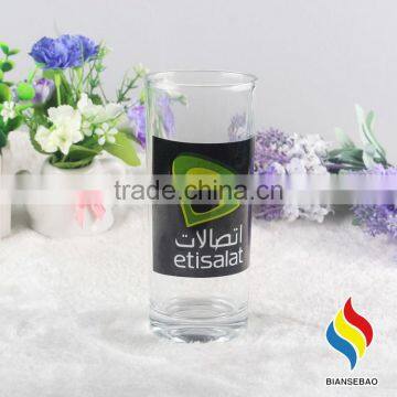 Custom Logo Printed Clear Cheap Drinking Glass Cup, Ice Cream Glass Cup photo-6