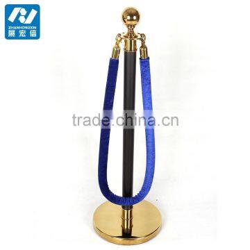 Black Gold Rope Stanchion