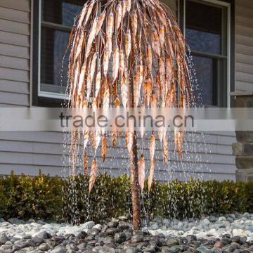 outdoor garden modern metal copper acer tree statue for fountain