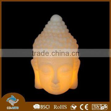 Holiday decoration craft Buddha head led candle