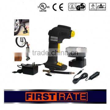 Factory Direct Wholesale Portable Cordless 9.6V 12V 14.4V 18V mini electric air compressor pump