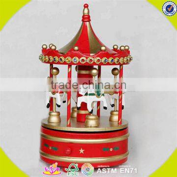 wholesale baby wooden mini music box christmas kids wooden mini music box W07B010B