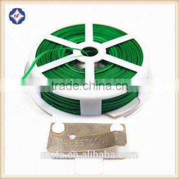 30m Garden Twist Tie Wire Reel With Cutter Plant Bush Flower Strong Support photo-4