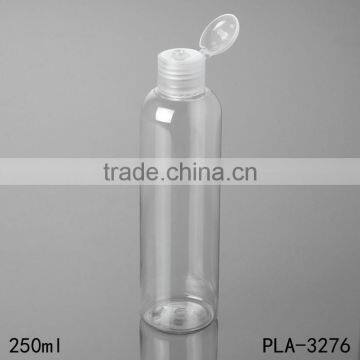 250ml Best Sellers Hot Product Round Shoulders Hot Fill Pet Bottle Flip Cap Cosmetic Shampoo Cleaser Plastic Bottle Cost Price photo-3