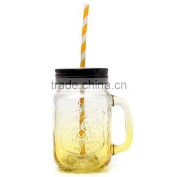 The Glass 500ml Fashional Vintage Mason Glass Drinking Jar photo-3