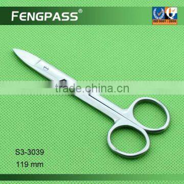 S3-3039 119mm 2CR13 Stainless Steel Blade Beauty Make up Vibrissae Scissors