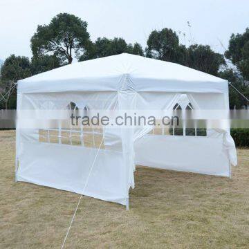 Outdoor Easy Pop Up Tent Canopy Gazebo with Walls 10' x 10' White